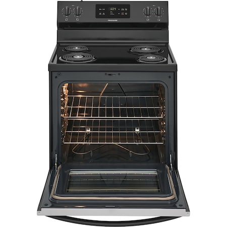 Frigidaire Frigidaire 30-in. Stainless Steel Electric Freestanding Coil Top Range FFEF3016VS